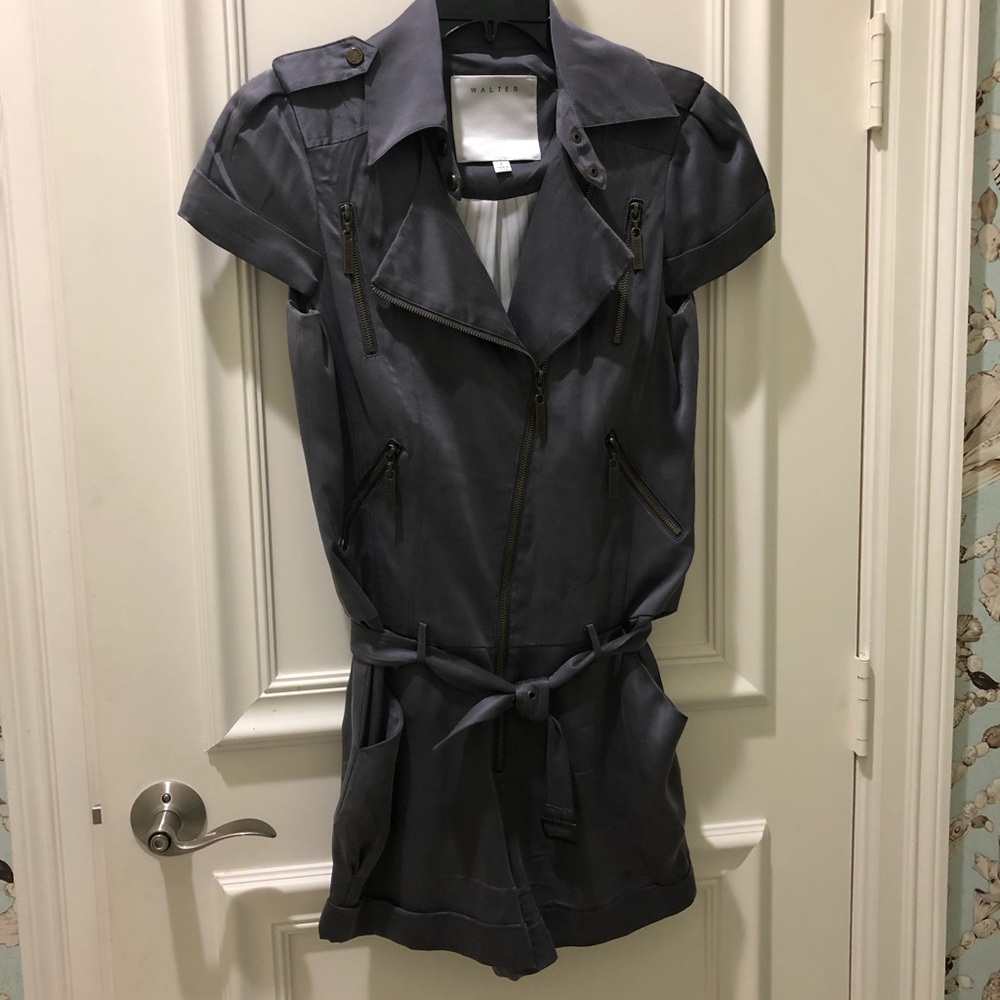 Silk Romper. Dusky purple 4